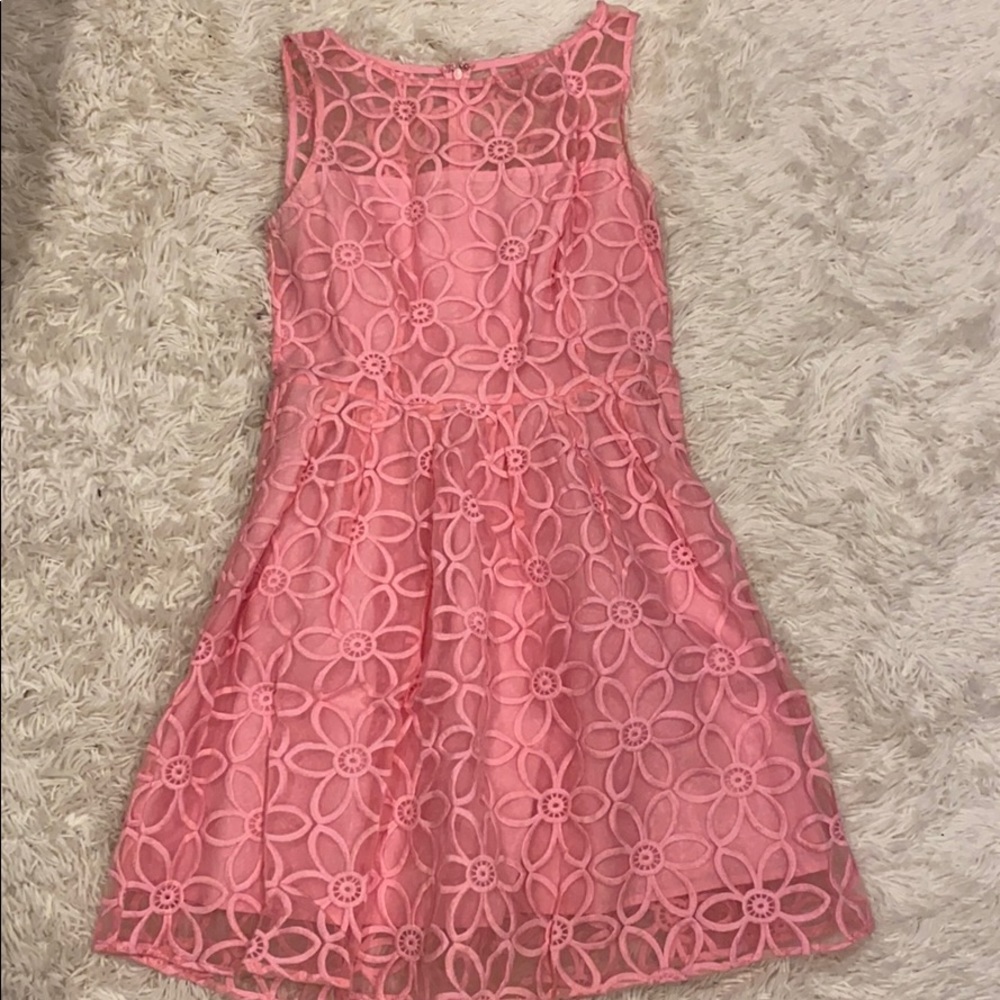 BB Dakota Pink Lace babydoll dress size 2